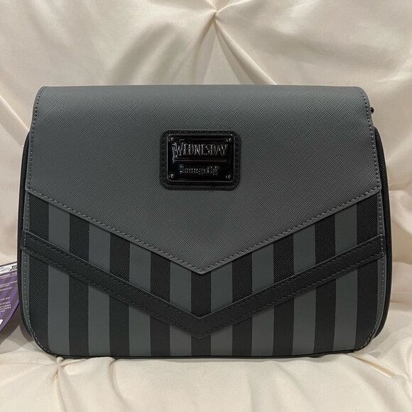 Loungefly X Wednesday Addams Nevermore Thing Cosplay Crossbody Bag NWT - Picture 5 of 9